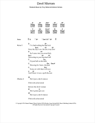 Last edit on jun 05, 2017. Cliff Richard Devil Woman Sheet Music Pdf Notes Chords Pop Score Guitar Chords Lyrics Download Printable Sku 48447