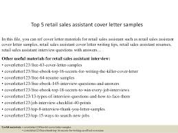 I am a native italian speaker but also proficient in english and spanish. Top 5 Retail Sales Assistant Cover Letter Samples