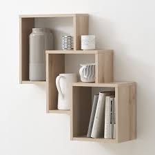 Etagere Murale Moderne Couleur Hetre Tiga 3 Meuble Etagere Meuble Rangement Etageres Murales