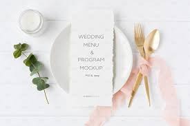 4x9 Wedding Menu Mockup Psd Jpeg By Marsala Digital On Creativemarket Menu Mockup Wedding Menu Mockup