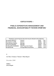 Https Www Afdb Org Fileadmin Uploads Afdb Documents Financial Information 30770312 Fr Cote Divoire Pemfar Nov 08 Pdf
