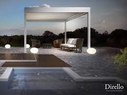 Freestanding Aluminium Pergola With Sliding Cover Biodrop By Tenda Service Modern Pergola Aluminum Pergola Pergola