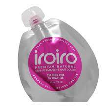 Amazon.com : IROIRO Premium Natural Semi-Permanent Hair Color 310 Neon Pink  (8oz) : Beauty & Personal Care