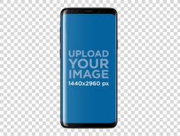 Woman holding android phone mockup. Placeit Samsung Galaxy Note9 Mockup