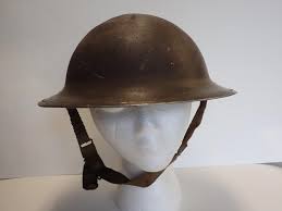 Wwii Mk Ii British Canadian Military Combat Army Steel Helmet D1942 Liner Canvas Chinstrap 7 1 4 Brodie Turtle Military Combat Turtle Hat Riding Helmets