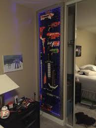Nothing ruins a good nerf wall more than huge, uneven gaps between blasters. Nerf Gun Led Back Light Toy Storage Ryobi Nation Projects