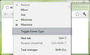 An msfn member 'bigmuscle' has implemented aero glass with transparency and blur for windows 8. Tip Add An Option To Toggle Aero Glass Frame On Or Off In Google Chrome Askvg