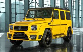 Mansory S Magic Yellow Mercedes Joins Four Other Modified Geneva Debuts Mercedes Benz G Class G65 Amg Mercedes G63