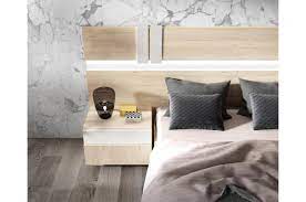 Avoir des tables de chevet c est bien mais la tête de lit avec table de chevet chicago est bien plus que ça. Lit Adulte 160x200 Avec Chevets Et Tete De Lit A Led Design Pour Chambre Adulte