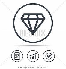 Diamond Icon Jewelry Vector Photo Free Trial Bigstock