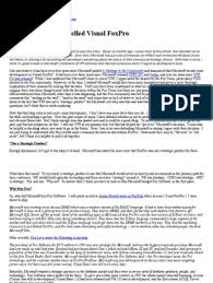Inventory bill of materials in microsoft dynamics gp. Why Microsoft Cancelled Visual Foxpro Joel Leach Foxpro Blog Computer Programming Software