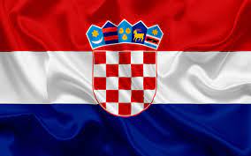 El rojo, el blanco y el azul son colores tradicionales croatos. Download Wallpapers Croatian Flag Croatia Europe Flag Of Croatia Silk Flag Besthqwallpapers Com Bandera Croacia Banderas De Europa La Bandera De Croacia