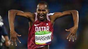 Mutaz essa barshim pedro's cup łódź 2016 01.jpg. Ø§Ù„Ù‚Ø·Ø±ÙŠ Ù…Ø¹ØªØ² Ø¨Ø±Ø´Ù… ÙŠØªÙˆØ¬ Ø¨ÙØ¶ÙŠØ© Ù…Ø³Ø§Ø¨Ù‚Ø© Ø§Ù„ÙˆØ«Ø¨ Ø§Ù„Ø¹Ø§Ù„ÙŠ Ø¨Ø¨Ø·ÙˆÙ„Ø© Ø§Ù„Ø¹Ø§Ù„Ù… Ø¯Ø§Ø®Ù„ Ø§Ù„Ù‚Ø§Ø¹Ø©