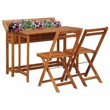 We did not find results for: Balcony Planter Table With 2 Bistro Chairs Solid Acacia Wood Modeli Outdoor