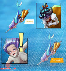 Scarlett and the Mermaid - erotic transformation comics - hot sex comic mermaid grabbed