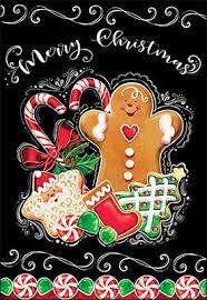 Chalkboard Gingerbread Merry Christmas Card Christmas Artwork Christmas Card Art Christmas Art