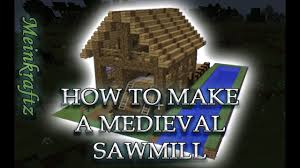 Sawmills are used to saw logs. Minecraft How To Build A Medieval Sawmill Tutorial Youtube