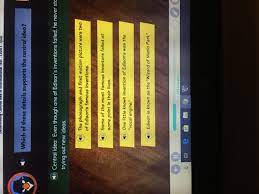 If an image, identify and explain two details from the image that are important to understand the document. Which Of These Details Supports The Central Idea Brainly Com
