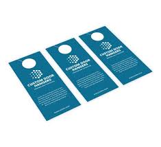 Nicholson's hanger arrived here the other day. Custom Door Hanger Printing Business Door Hangers For Advertising