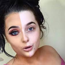 half face makeup the power of makeup 3