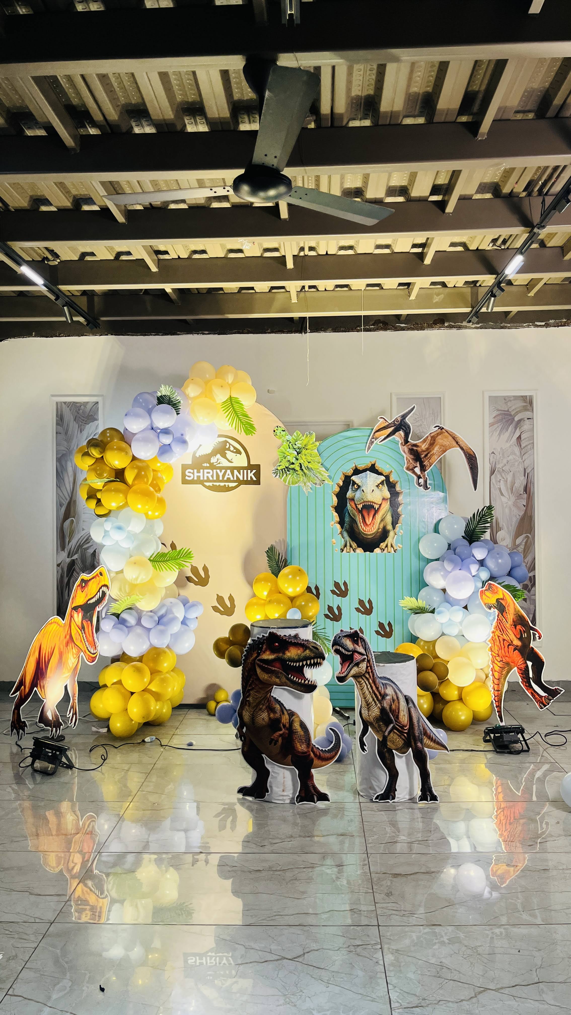 dinosaur theme birthday decoration product image