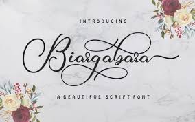 Copyright (c) anatole & alexandra gophmann, 2005. Biargabara Calligraphy Font All Free Fonts
