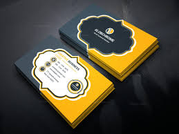 Create a blank modern business card. Badge Modern Business Card Design Template Graphic Templates