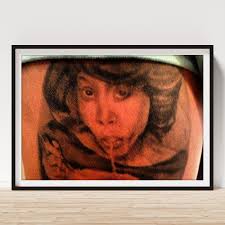 #tbt @young_and_unlucky13 Leg #tattoo Art Print by Terrence Fields