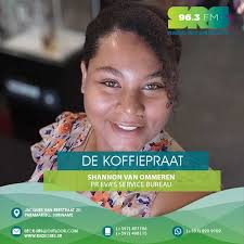 Dinsdag 25 februari 2025 ons actualiteitenprogramma De Koffiepraat...  Shannon van Ommeren, PR Eva's Service Bureau Onderwerp: Dya Dya Uma  Festival & Marvin Bourne, kunstenaar /ondernemer DE KOFFIEPRAAT || Van  maandag t/m vrijdag