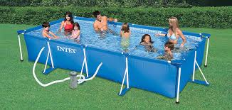 Piscine Tubulaire Intex Rectangle Metal Frame 4 50 X 2 20 X H0 84m
