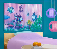 Der Regenbogenfisch Fische Leinwandbild Wandbild Tiere Kinderzimmer Unterwasserwelt Bild Wandbilder Kinderzimmer Wandbilder Regenbogenfisch