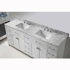 Check spelling or type a new query. Bathroom Vanities Virtu Usa 78 Caroline Parkway Double Round Or Square Sink Bathroom Vanity Set In Multiple Finishes With Italian Carrara Marble Black Galaxy Granite Or Dazzle White Quartz Top By Virtu