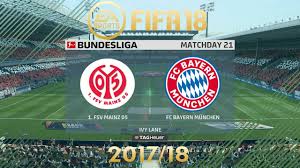 Fsv mainz 05 sowie die letzten spiele untereinander. Fifa 18 Fsv Mainz 05 Vs Fc Bayern Munchen Bundesliga 2017 18 Ps4 Full Match Youtube