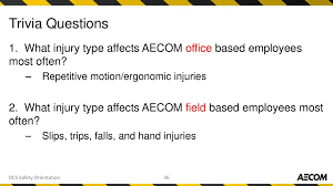 Oct 19, 2020 · a comprehensive database of more than 11 workplace safety quizzes online, test your knowledge with workplace safety quiz questions. Dcs Americas Employee Safety Orientation Ppt Download