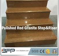 Polished Chiese Red Natural Stone/Granite Stairs/Tread&Riser ...