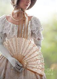 victorian woman with an open fan by lee avison victorian fashion women victorian women victorian era fashion