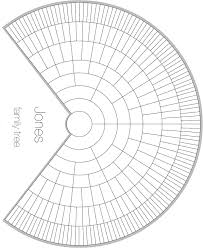 Jones 9 Generation Fan Chart Blank Family Tree Family