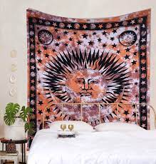 Functional and fashionable add a functional work of art to your living room, dining room or bedroom with this area rug. Amazon Com The Art Box Indie Room Decor Aesthetic Tapestry For Bedroom Wall Decor Boho Wall Art Beach Blanket Living Room Trippy Wall Hanging Tie Dye Hippie Moon Tapestry Coffee Tie Dye