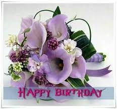 Happy Birthday Calla Lily Bouquet Purple Bridal Bouquet Bridal Bouquet
