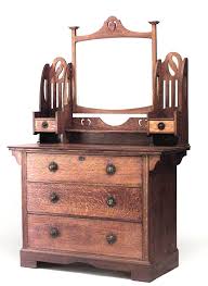 An arts and craft style sideboard. English Arts Crafts Oak Dresser