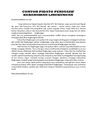 Hadirin yang saya cintai, lingkungan di sekitar kita seharusnya bisa penutup pidato kebersihan lingkungan sekolah : Contoh Pidato Persuasif Kebersihan Lingkungan Pdf