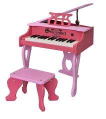 30 Key Two Tone Pink Digital Baby Grand Piano Baby Grand Pianos Piano Toy Piano