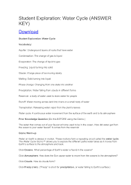 Instructions and help about gizmos circuits answer key form. Calameo Student Exploration Water Cycle Answer Key