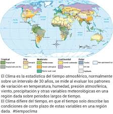 Tiempo Clima בטוויטר El Clima Es La Estadistica Del Tiempo Atmosferico Normalmente Sobre Un Intervalo De 30 Anos Tiempoclima Https T Co Jo2vhrevio