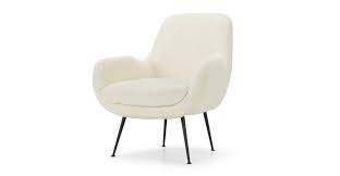 Moby Accent Armchair Faux Sheepskin Made Com