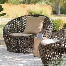 Don't forget to add essential outdoor items like rugs, beach towels and baskets to your patio, deck or poolside space. Mclemore Auction Company Auction Large Quantity Of Furniture From Williams Sonoma West Elm And Pottery Barn Item Mason Cocoon Chair Gray