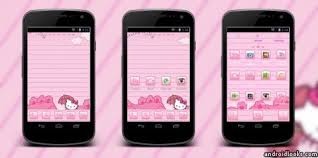 Hello Kitty Pink Android Theme For Go Launcher Androidlooks Com Hello Kitty Themes Android Theme Hello Kitty