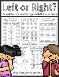Left Or Right Worksheets Laterality Directionality Your Therapy Source Handwriting Activities Activities Visual Tracking