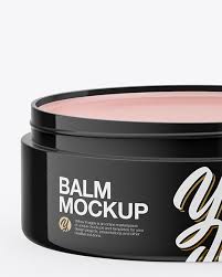 Opened Glossy Lip Balm Jar Mockup Yellow Author