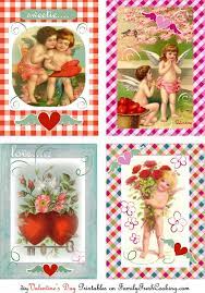 Vintage valentines printables 4 u. Vintage Valentines Cards Free Printables Marla Meridith